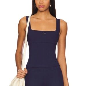 NWOT 447 Square Tank Navy | Size XS | Navy